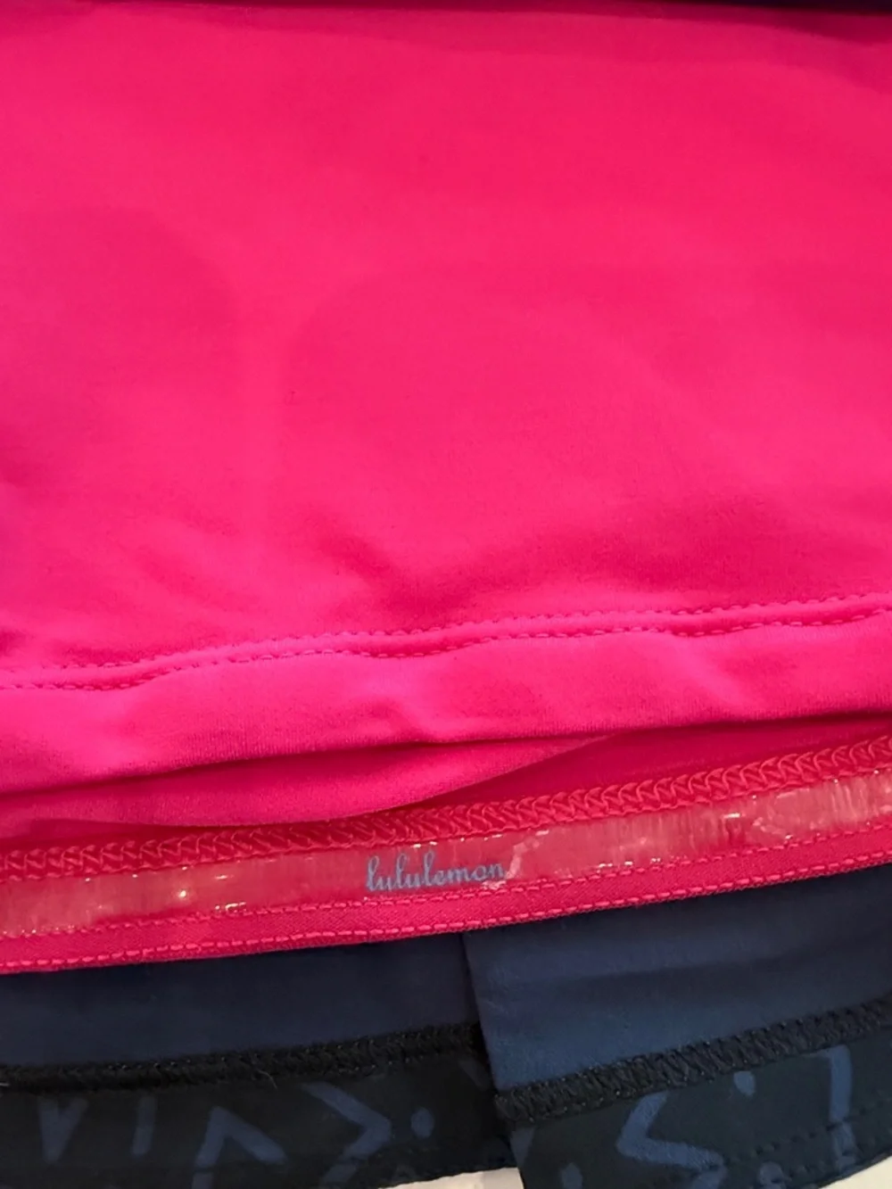 lululemon athletica Navy and Black Patterned Athletic Skort